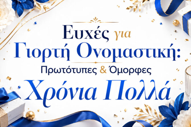 200+ Ευχές για Γιορτή: Πρωτότυπες, Αστείες & Ειλικρινείς