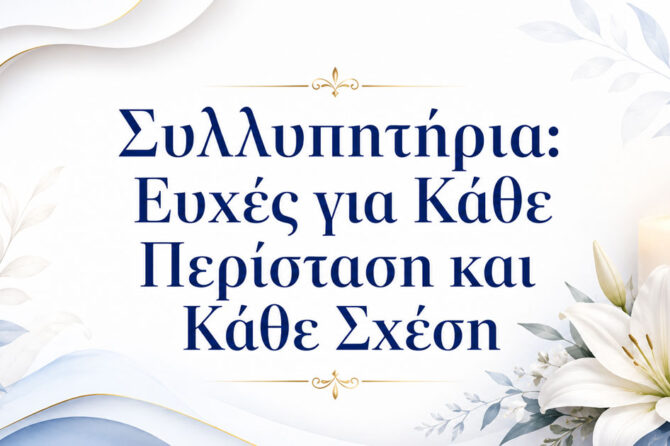 Συλλυπητήρια: 80+ Ευχές για Κάθε Περίσταση και Κάθε Σχέση