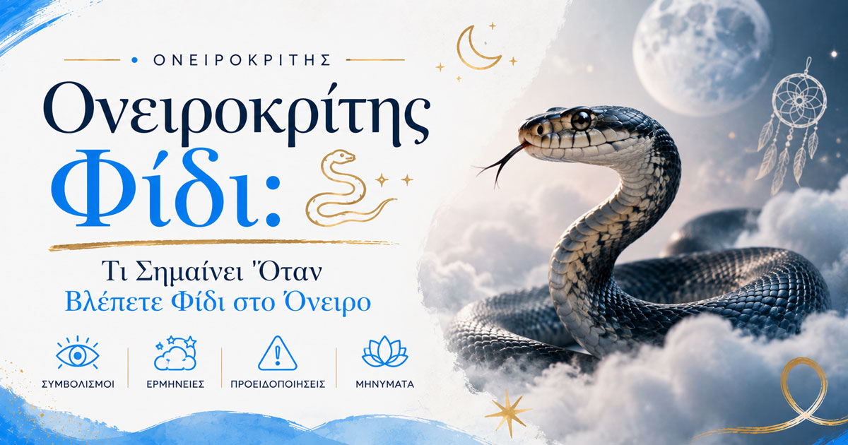 Homepage (12/22) Ονειροκρίτης Φίδι: Τι Σημαίνει Όταν Βλέπετε Φίδι στο Όνειρο