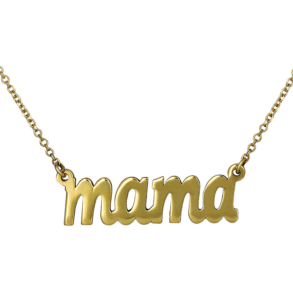 Κολιέ mama χρυσός Κ14 με λουστρέ φινίρισμα
