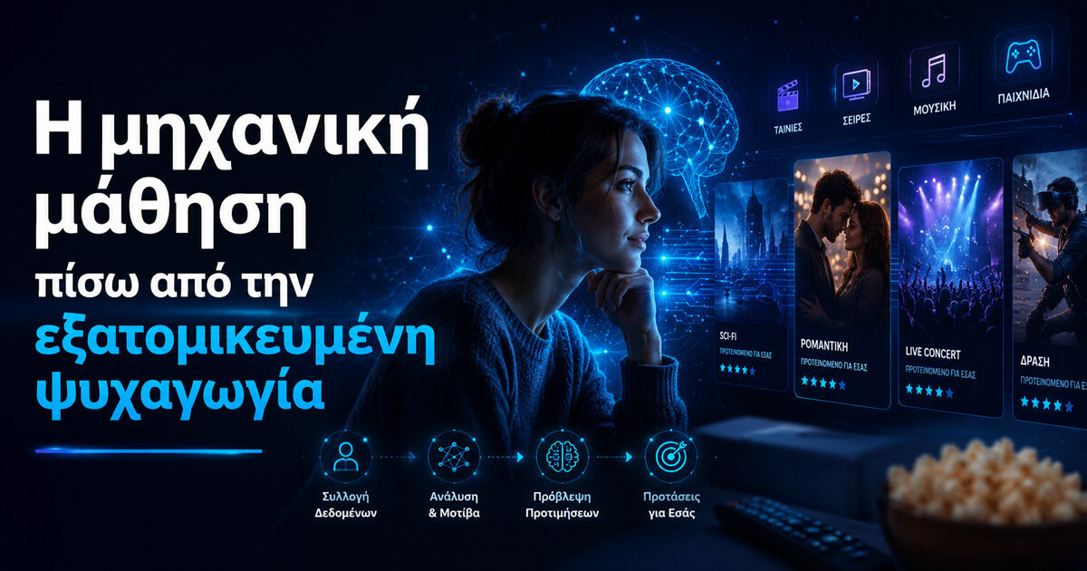 Η Μηχανική Μάθηση Πίσω από την Εξατομικευμένη Ψυχαγωγία