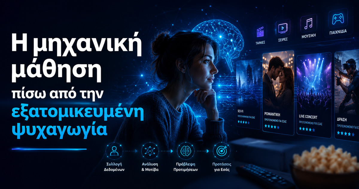 Η Μηχανική Μάθηση Πίσω από την Εξατομικευμένη Ψυχαγωγία